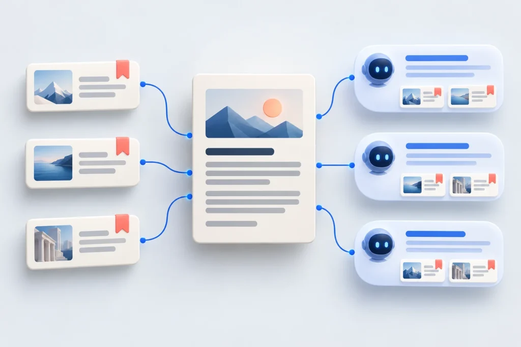 Article sources connected to AI answers / 文章来源连接 AI 回答